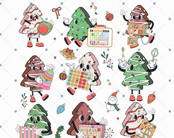 SLp Christmas Tree Cake Png, Speech Therapy Christmas Tree Cake Png, SLP Christmas Png, SLP Xmas Png, Physical Therapist Png, SLP Team Png