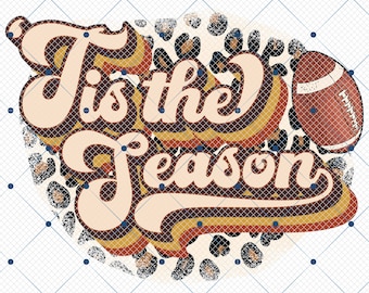 Tis The Season Leopard Football Png, It's Fall Y'all Png, Football Season Png, Fall Football Shirt Png, Football Mom Png, Game Day Png