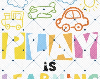 Play is Learning Teachers Preschool Png, Kindergarten Teacher Png, Teaching Png, Back to School Png, Teacher Appreciation, Teacher Gift Png