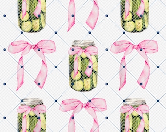 Canned Pickle Coquette Bows Png, Coquette Pickle Png, Funny Canned Pickle Png, Pink Bow Png, Coquette Aesthetic, Pickle Png, Soft Girl Era