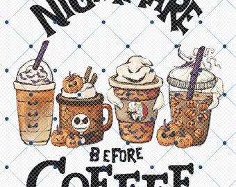 Nightmare Before Coffee Jackh Png, Halloween Jack Png, Funny Coffee Png, Coffee Lover Png, Magic Castle Halloween Png, Fall Coffee Png