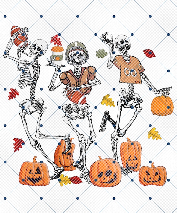 Skeleton Football Png, Skeleton Halloween PNG, Dancing Skeleton Png, Game Day Football PNG, Football Mama Png, Halloween Football Lover Png