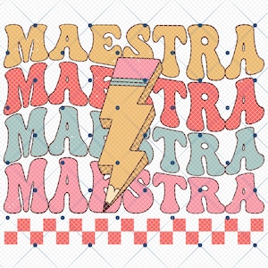 Maestra Png, Maestra Teacher, In My Maestra Era Back To School Png, Personalized Maestra, Spanish Teacher Png,Dual Language,Gift For Maestra