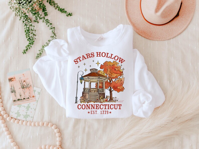 Stars Hollow Png, Gilmore Girls Shirt Designs, Stars Hollow Connecticut Png, Fall Aesthetic Png, Fall Png, Fall Design, Autumn Festival Png image 4