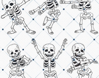Dancing Skeletons Dance Challenge Png, Halloween Skeleton Png, Happy Halloween Png, Skeleton Png, Dancing Skeleton Png, Trendy Halloween Png