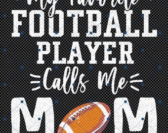 My Favorite Football Palyer Calls Me Mom Png, Groovy Football Png, Football Mama Png, Football Mom Life Png, Football Season, Game Day Png