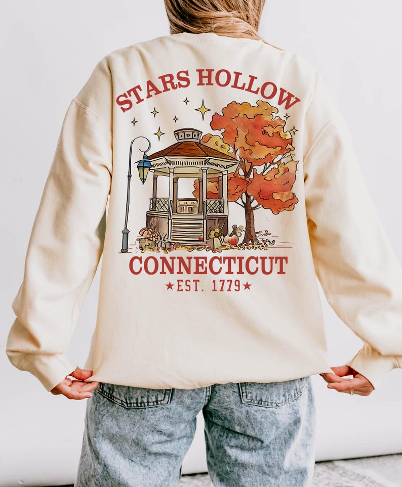 Stars Hollow Png, Gilmore Girls Shirt Designs, Stars Hollow Connecticut Png, Fall Aesthetic Png, Fall Png, Fall Design, Autumn Festival Png image 2