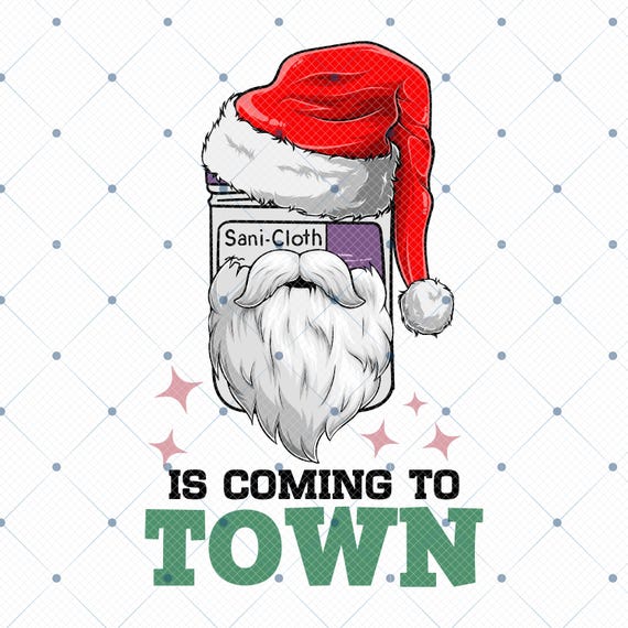 Nurse Christmas Png, Christmas Nurse Png, ICU Nurse Png, Merry Christmas Png, ER Nurse Png, Santa Nurse Png,Nurse Png, Is Coming To Town Png