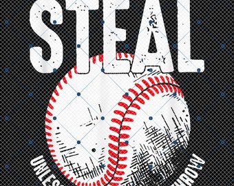Thou Shall Not Steal Unless You Can Beat The Throw Png, Retro Groovy Baseball Png, Baseball Mom Gift, Baseball Lover Png, Baseball Vibes Png
