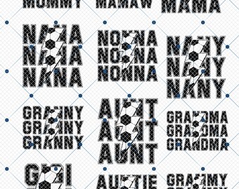 Soccer Png Bundle, Retro Style Png, Soccer Mommy Png, Soccer Nana Png, Soccer Gigi Png, Soccer  Aunt, Soccer Season, Game Day Png,Soccer Png