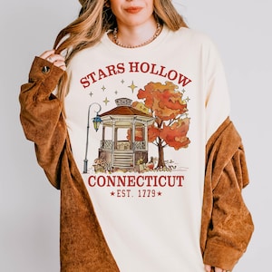 Stars Hollow Png, Gilmore Girls Shirt Designs, Stars Hollow Connecticut Png, Fall Aesthetic Png, Fall Png, Fall Design, Autumn Festival Png image 1