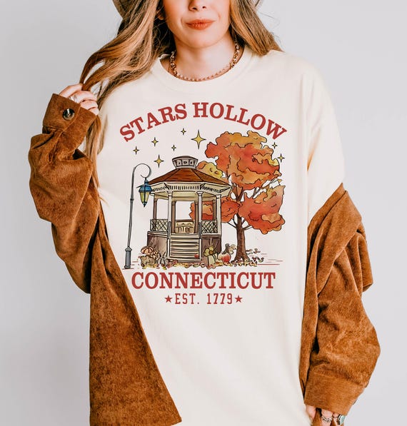 Stars Hollow Png, Gilmore Girls Shirt Designs, Stars Hollow Connecticut Png, Fall Aesthetic Png, Fall Png, Fall Design, Autumn Festival Png