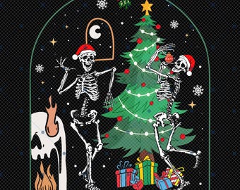 Dead Inside Png, Christmas Season Png, Christmas skeleton Png, Funny Christmas Png, Holly Jolly Png, Dancing Skeleton Png,Christmas Tree Png