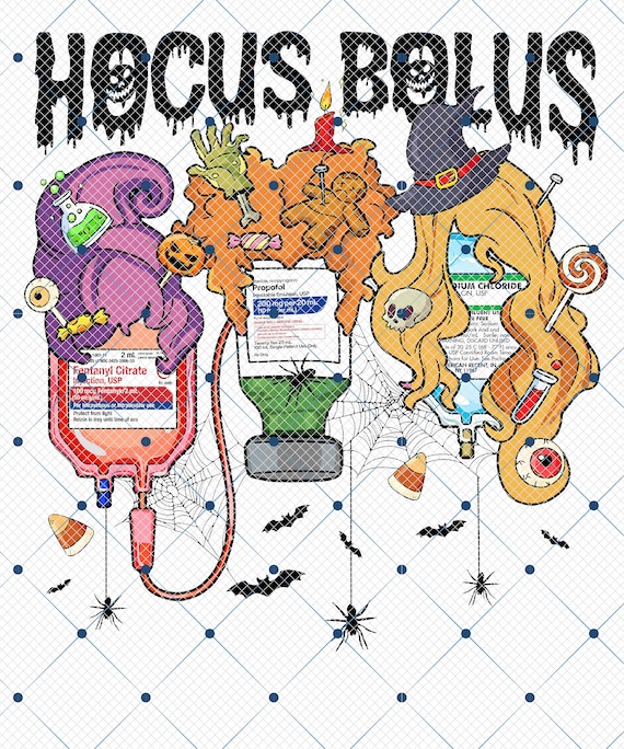 Hocus Bolus Png, Funny Halloween Nurse Png, Nurse Halloween Png, ICU Nurse Png, ER Nurse Png, Nurse Gifts, Spooky Season, Halloween Costume