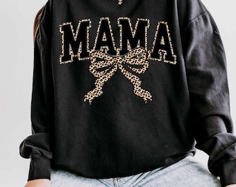Mama Leopard Coquette Bow Png, Leopard Mama Png,  Mama Shirt Png, Retro Mama Png, Mama png, Mothers Day Png, Sublimation Design,Gift for Mom