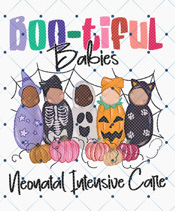 Bootiful Babies Neonatal Intensive Care Png, Halloween ICU Er Nurse Png, Bootiful Babies Png, Nurse Halloween Png, Trendy Halloween Png