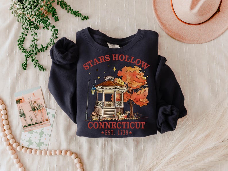 Stars Hollow Png, Gilmore Girls Shirt Designs, Stars Hollow Connecticut Png, Fall Aesthetic Png, Fall Png, Fall Design, Autumn Festival Png image 3