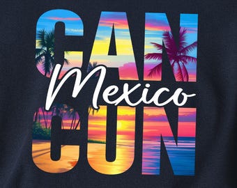 Cancun Mexico PNG, Mexico Summer Vacation Png, Summer Time Png, Cancun Trip Png, Cancun Design Png, Digital Download