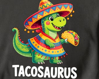 Tacosaurus Cinco De Mayo PNG, Funny Taco Dinosaur Png, Fiesta T Rex Png, Mexican Party Png, Funny 5 De Mayo Png, Digital Download