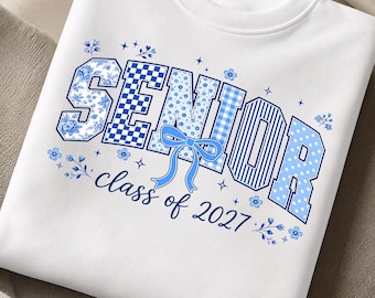 Coquette Bow Senior 2027 PNG, Class Of 2027 PNG, Retro Senior 2027 Floral Png, Graduation Png, High School Senior Png, Digital Download
