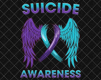 I Wear Teal And Purple Png, Scuicide Awareness Month PNG, Awareness Png, Suicide Prevention Awareness Png Digital Download