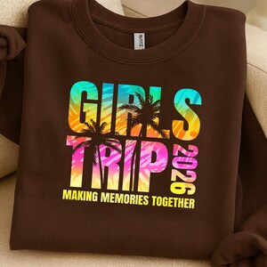 Girls Trip 2026 PNG, Birthday Trip Png, Besties Trip Png, Summer Vacation Png, Girls Trip Design Png, Making Memories Digital Download image 2