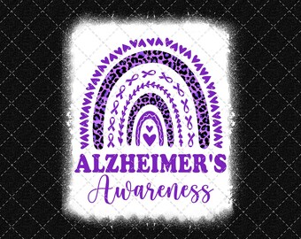 Alzheimer Awareness Png, Purple Ribbon Png, Awareness Png, Alzheimers Rainbow Png, Support Women Png Digital Download