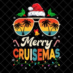 Merry Cruisemas 2024 Christmas Santa Cruise  Png, Christmas Cruise Png, Family Christmas Cruise Png, Funny Boat trip Png digital Download