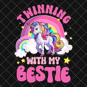 Twinning Mit Meinem Bestie Png, Freundschaft Tag Beste Freunde, Lustiger Zwilling Passender Zwillinge Tag Freund Png Digital Download