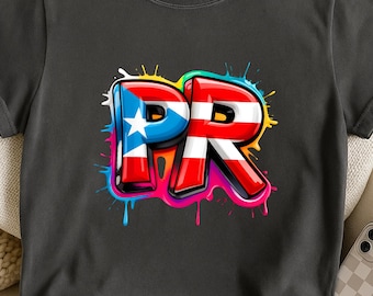 Colorful Puerto Rico Flag PNG, Hispanic Heritage Png, Puerto Rico Outfit Design Png, Heritage Month Png, Digital Download