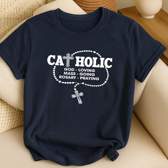 Catholic Rosary Cross PNG, Religious Print (Digital Download)