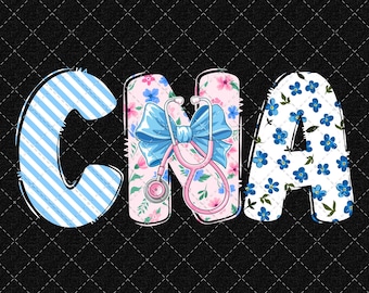 Coquette CNA Nurse PNG, Nurse Life Png, CNA Png, Coquette Bow Nurse Png, Digital Download