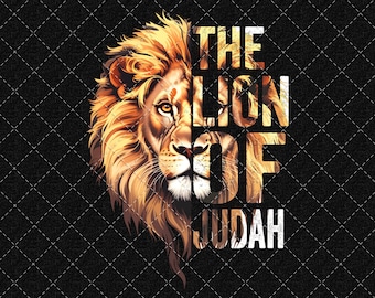 Lion of Judah PNG, Christian Lion Png, Jesus Quote Png, Bible Verse, Christian Design  (Digital Download)