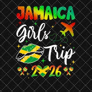 Jamaica Girls Trip 2026 PNG, Birthday Girl Trip Png, Jamaica Shirt Design, Digital Download