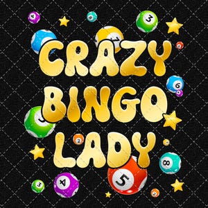Crazy Bingo Lady Png, Bingo Squad Png, Bingo Time Png, Bingo Crew Png, Bingo Karte Png, Bingo Königin Png, Bingo Png Digitaler Download