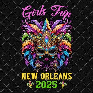 ガールズ トリップ ニューオーリンズ 2025 PNG、夏休み PNG、夏旅行 PNG、ニューオーリンズ PNG デジタル ダウンロード