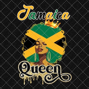 Jamaica Queen Png, Jamaica Independence Day Png, Jamaican Girl Png, Afro Melanin Queen Png Digital Download