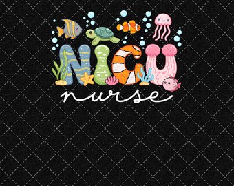 NICU Nurse Ocean Sea Png, Nursing Digital Download