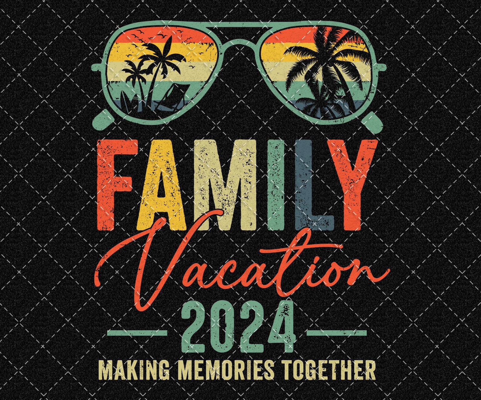 Family Vacation 2024 Png, Summer Family Vacation Png, Family Trip Png