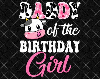 Papa des Geburtstagskindes Farm Kuh PNG, 1. Geburtstag Kuh Png, Papa Kuh Geburtstagskind Png, lustiges Geburtstagskuh Design Png, digitaler Download
