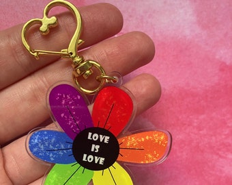 Pride/LGBTQ+ Keychain | Eco Friendly (100% Recycled Acrylic)