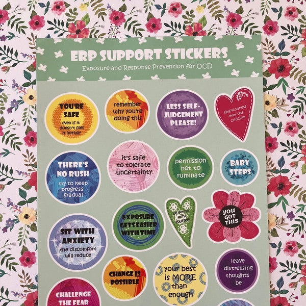 ERP Stickers | Exposure and Response Prevention for OCD
