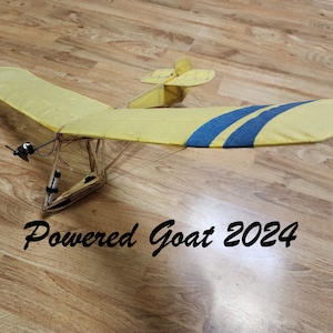 Aircraft RC Plane Model Powered Goat 2024 Digital Plans / Laser Cuting, Dxf Files and plans