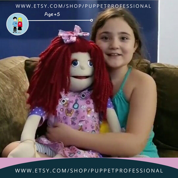 Puppet Professional For Adults- Kids & Gift For Birthday Be Master Ventriloquist In Puppet Theatre -Stage! DENIZ 34” (86cm) Full Body