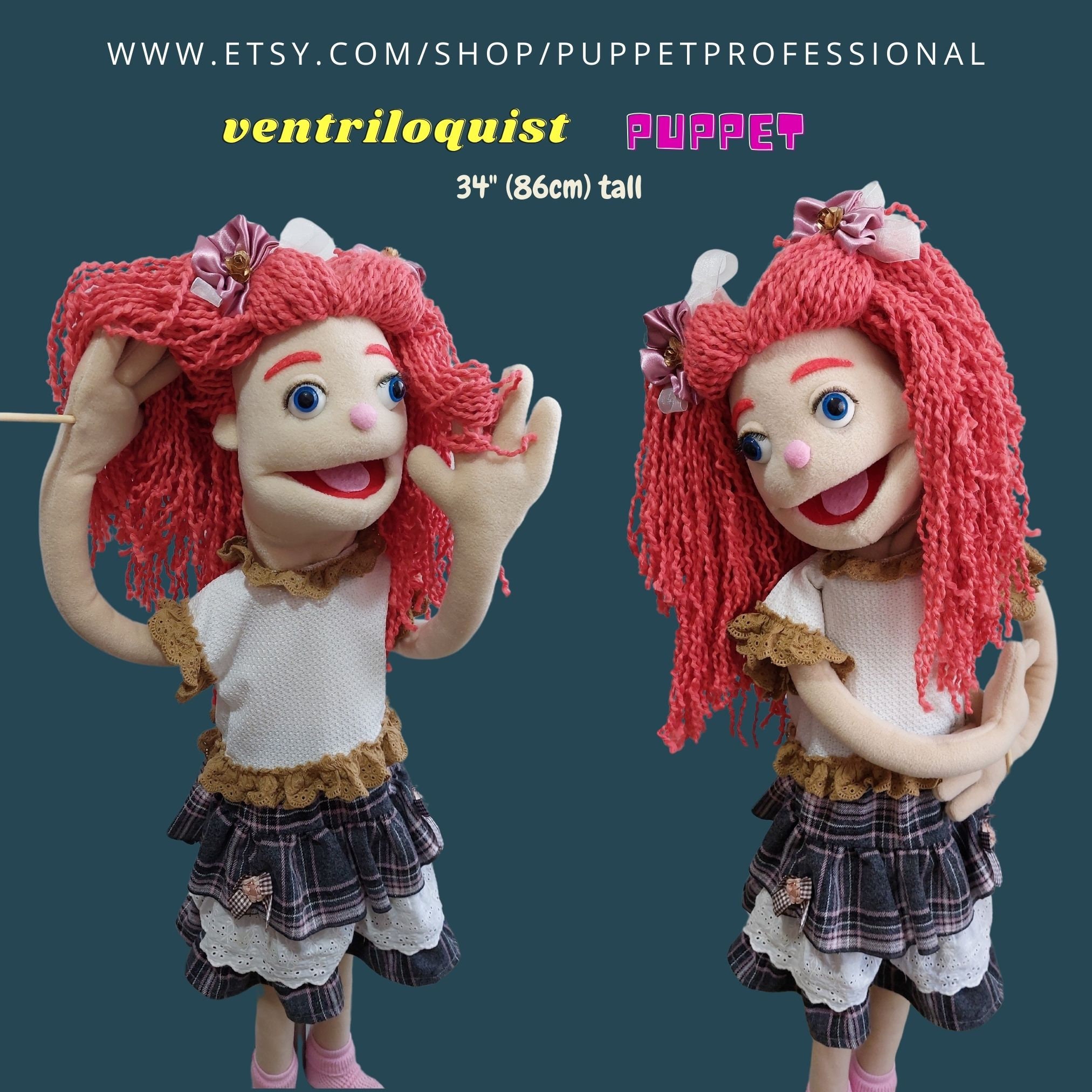 Puppet Professional Ventriloquist Dummy Puppet Adult Theatre Stage