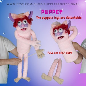 Professional Cat Monster Puppet&#39;s  Adults Gift For Birthday Be Master In Puppet Theatre-Stage! 35” (89cm) Half & Full Body