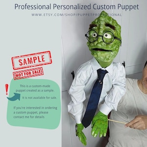 Professional Personalized Custom Puppet: Half Body Half Body Muppet Style For TV, Theatre-Stage Adults 53cm