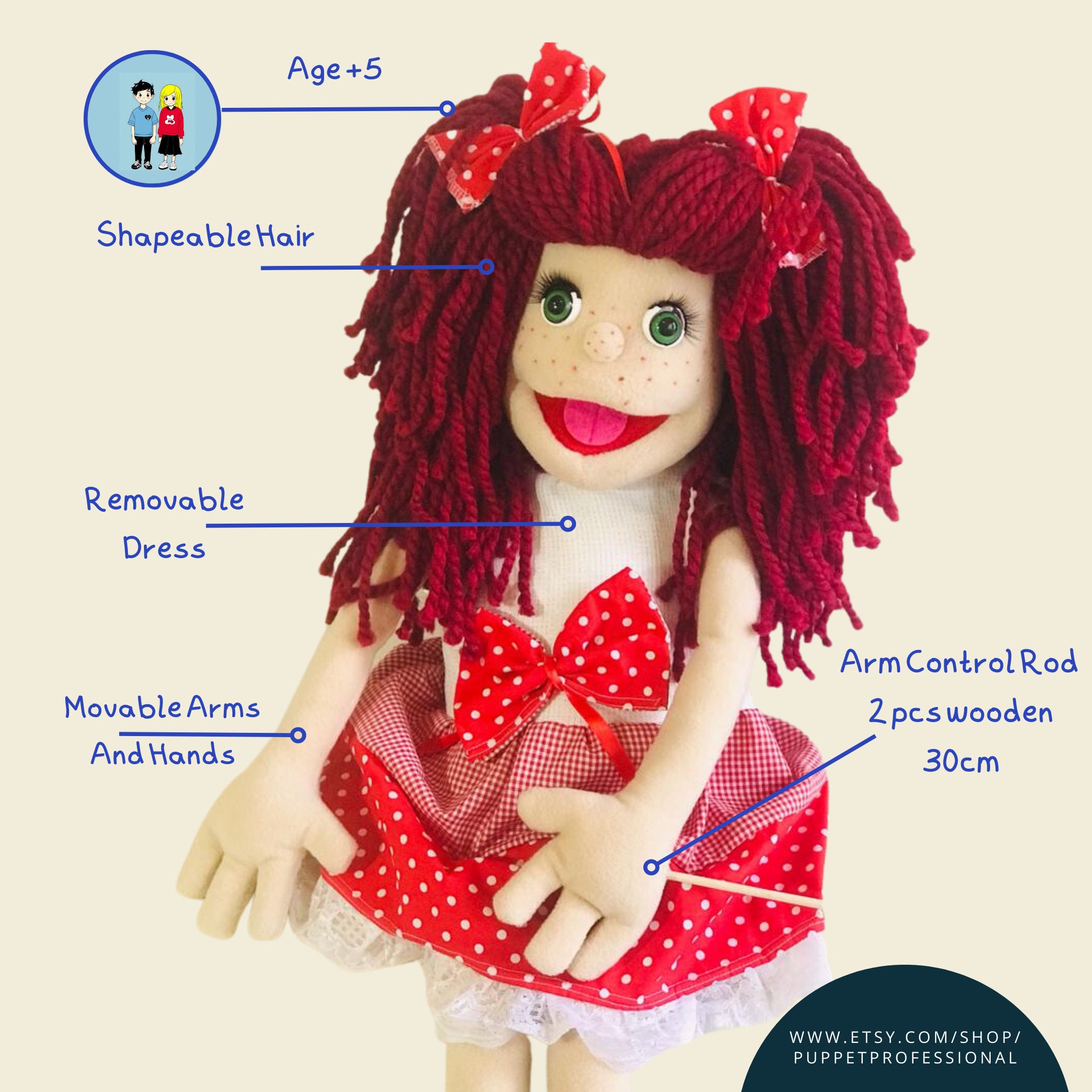 Puppet Professional for Adults Kids & Gift for Birthday Be Master