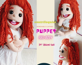 Puppet Professional For Kids - Adults & Gift For Birthday Be Master Ventriloquist In Puppet Theatre -Stage! Honey 34” (86cm) Full Body