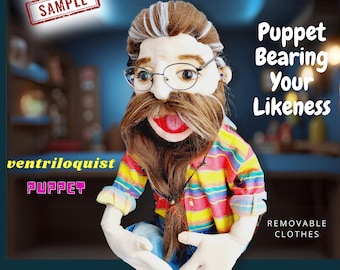 Custom Ventriloquist Puppet: Personalized Gift, Handcrafted Full Body